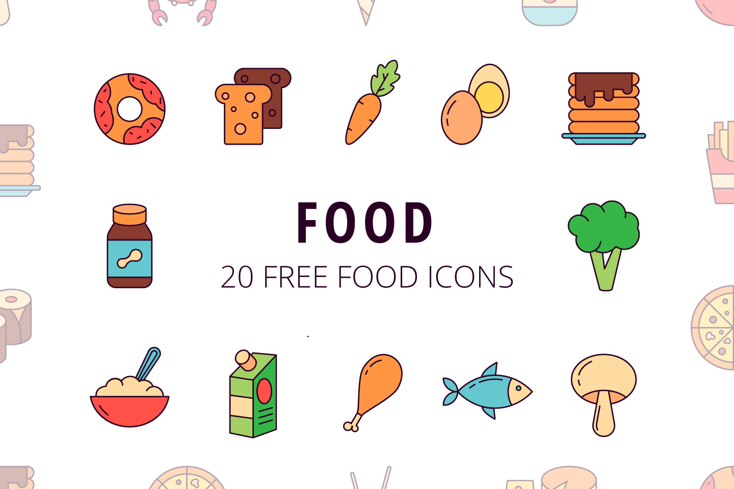 Food Vector Free Icon Set GraphicSurf