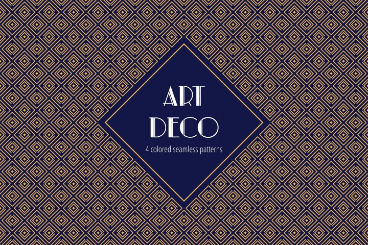Art Deco Vector Free Pattern