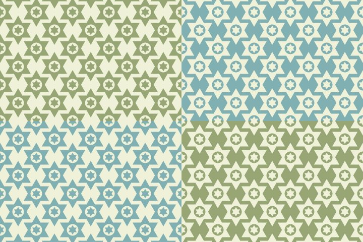 Seamless Geometric Stars Free Pattern
