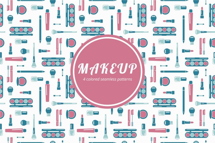 Makeup Vector Free Seamless Pattern