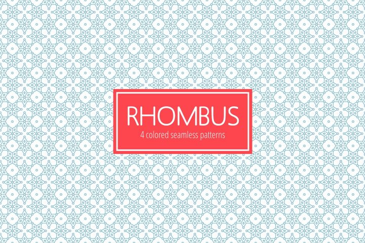 Rhombus Seamless Vector Free Pattern