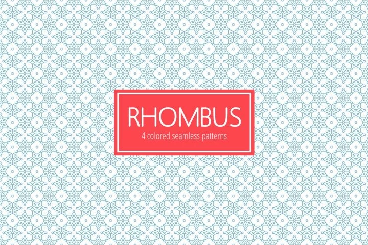 Rhombus Seamless Vector Free Pattern