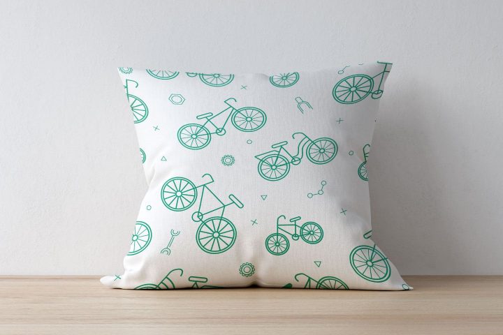 Bicycles Vector Free Pattern