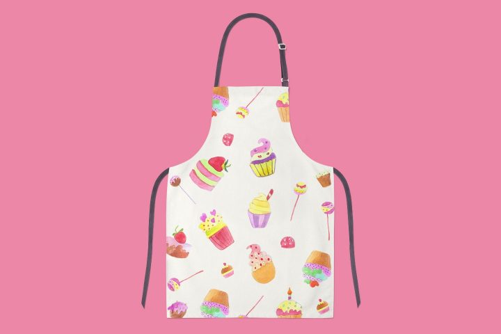 Cakes Watercolor Vector Seamless Free Pattern