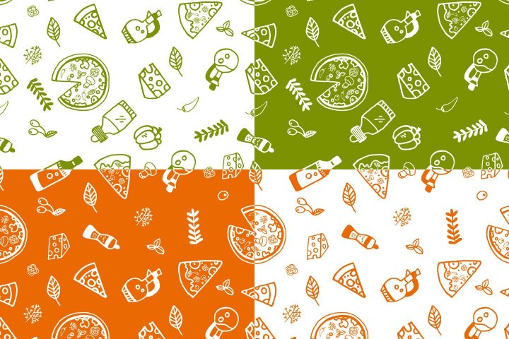 Pizza Vector Seamless Free Pattern