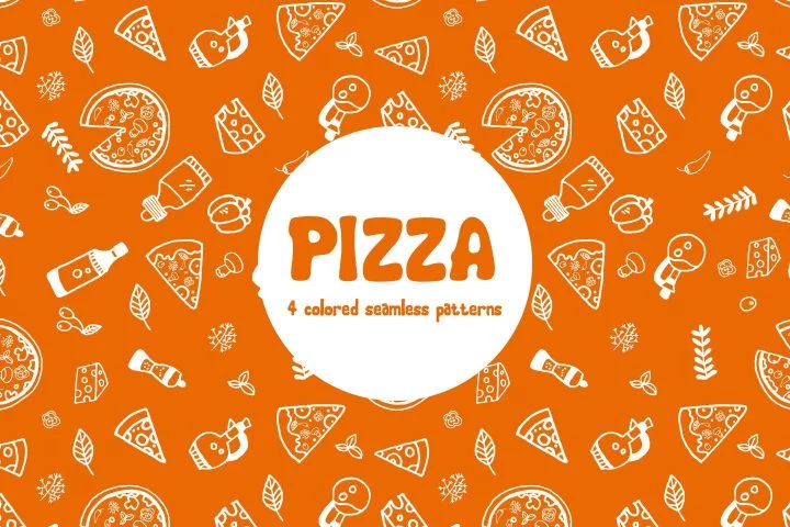 Pizza Vector Seamless Free Pattern