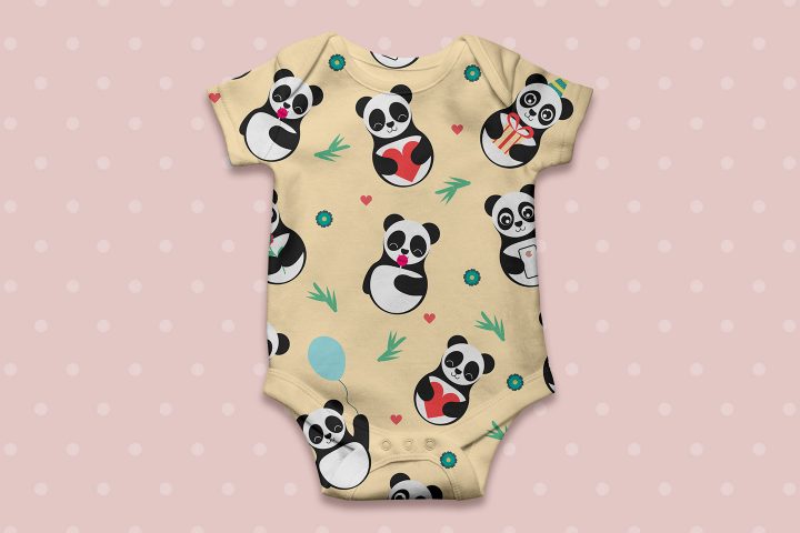 Panda Vector Free Seamless Pattern