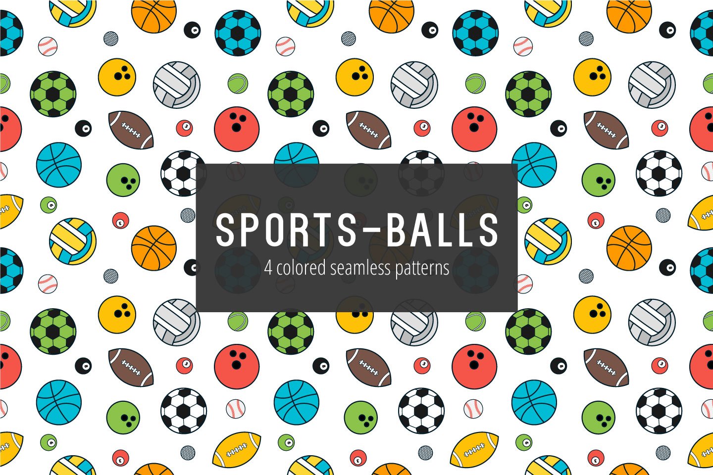Seamless pattern of sport icons Royalty Free Vector Image