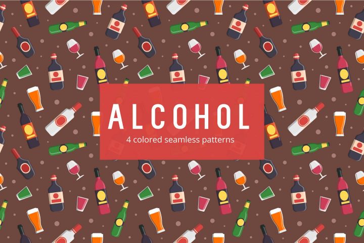 Alcohol Vector Free Pattern