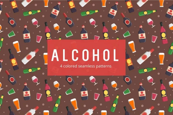 Alcohol Vector Free Pattern