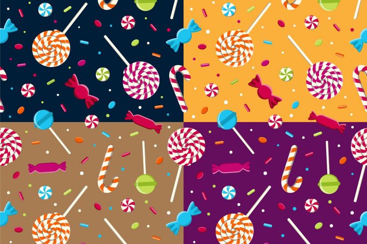 Candy Vector Seamless Free Pattern