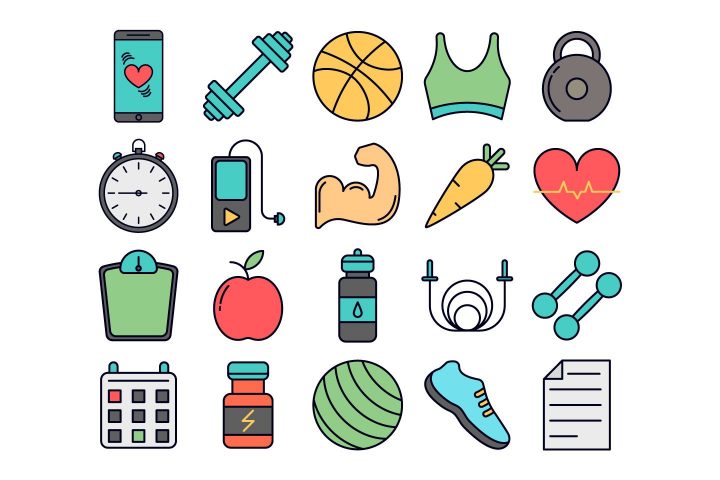 Fitness Vector Free Icon Set