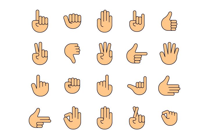 Hands Vector Free Icon Set