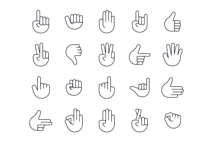 Hands Vector Free Icon Set