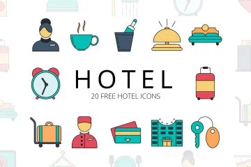 Hotel Free Icon Set