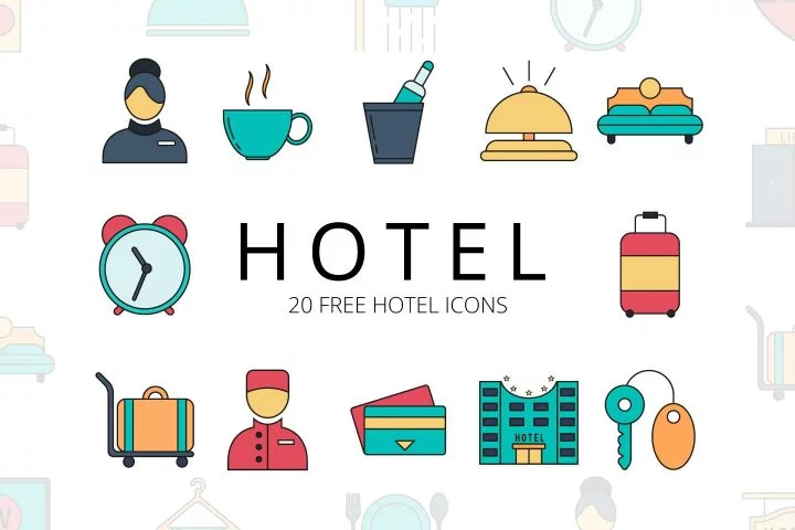 Hotel Free Icon Set