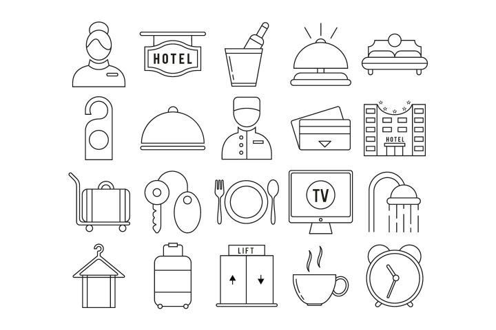 Hotel Free Icon Set