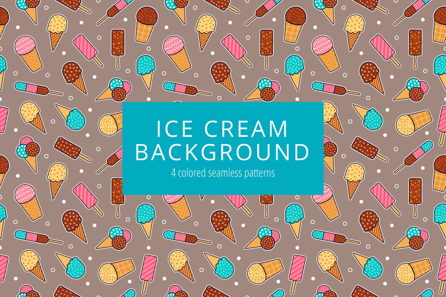 ice cream background vector