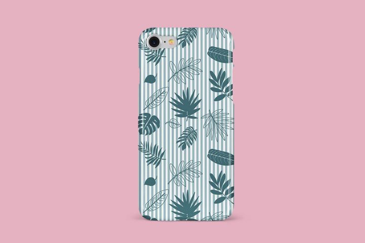 Tropical Leaves Vector Free Seamless Pattern