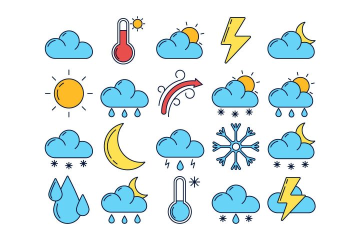 Weather Free Vector Icon Set