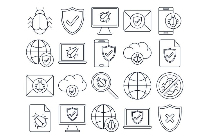 Antivirus Vector Free Icon Set