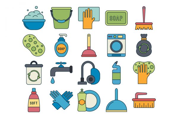 Cleaning Vector Free Icon Set - GraphicSurf.com