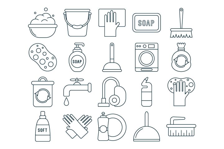 Cleaning Vector Free Icon Set