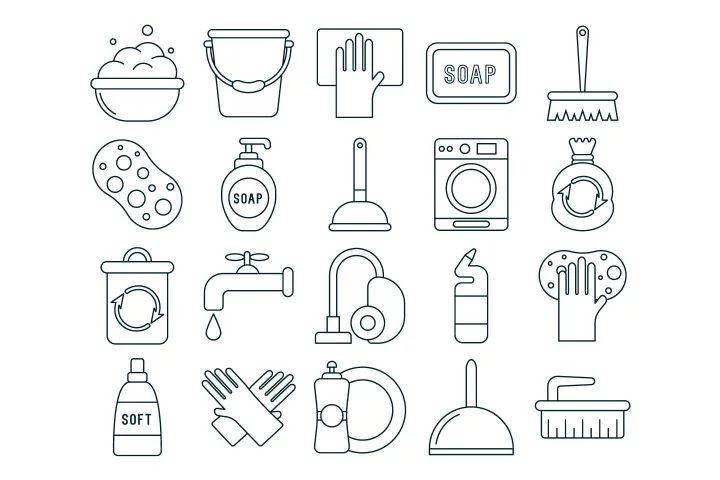 Cleaning Vector Free Icon Set