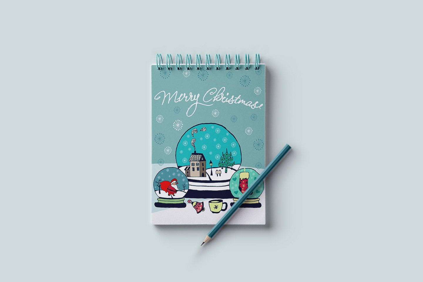 Merry Christmas Vector Free Illustration - GraphicSurf.com