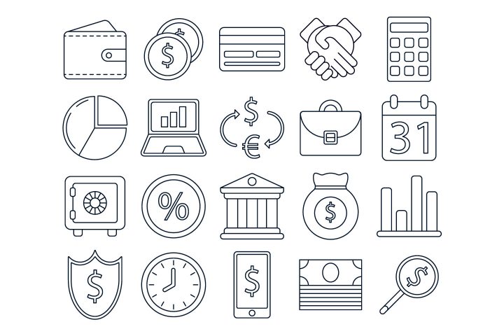Finance Free Vector Icon Set