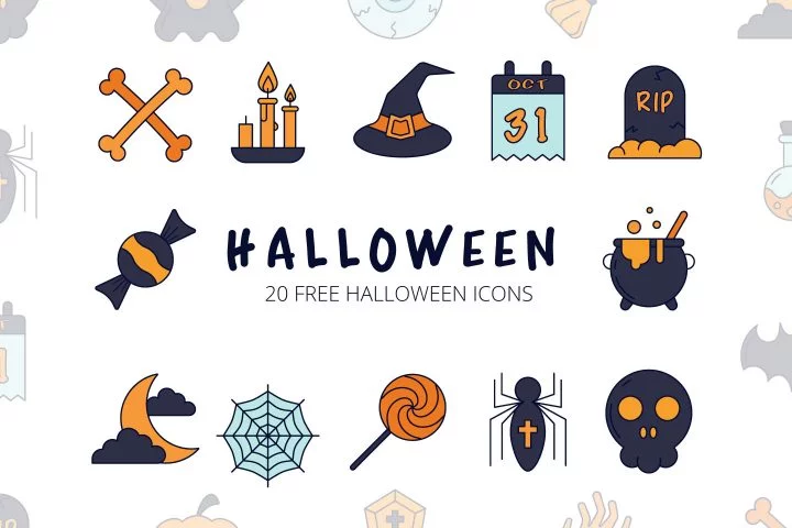 Halloween Vector Free Icon Set