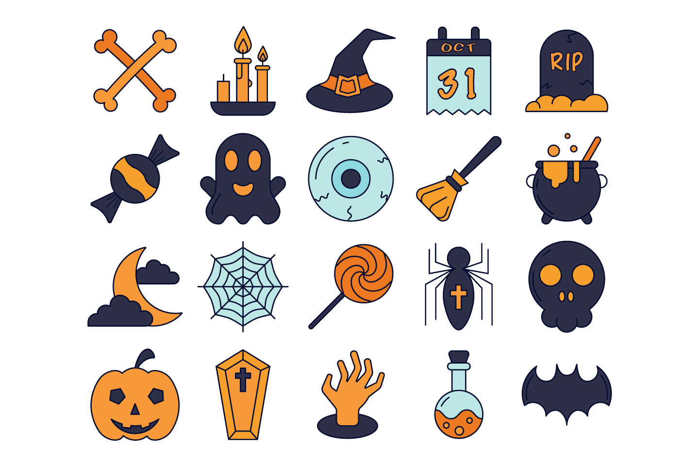 Halloween Vector Free Icon Set 6262