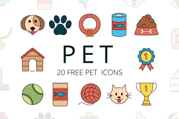 Pet Vector Free Icon Set