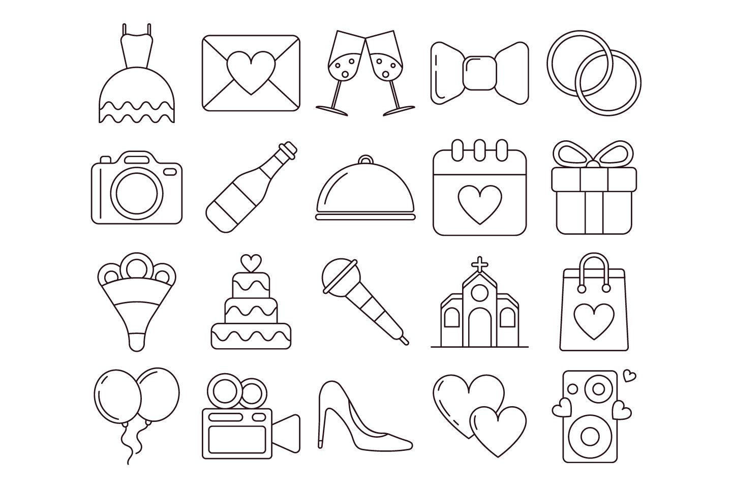 Free Free 333 Wedding Svg Icons SVG PNG EPS DXF File