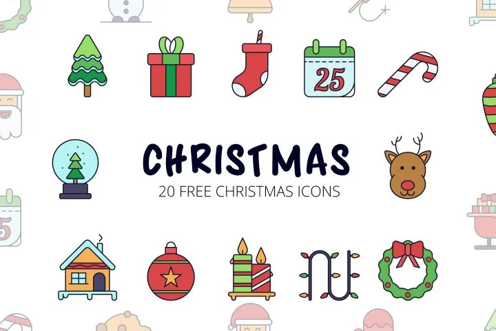 Christmas Vector Free Icon Set