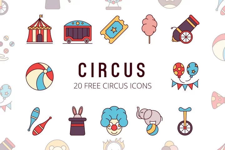 Circus Vector Free Icon Set