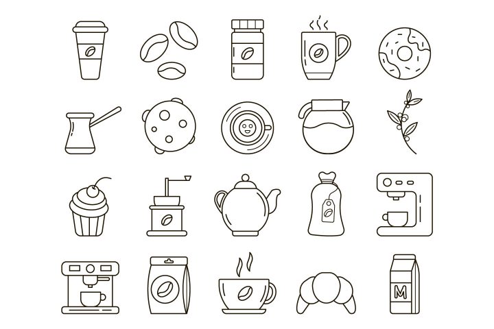 Coffee Vector Free Icon Set