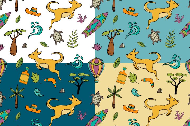 Australia Seamless Free Pattern