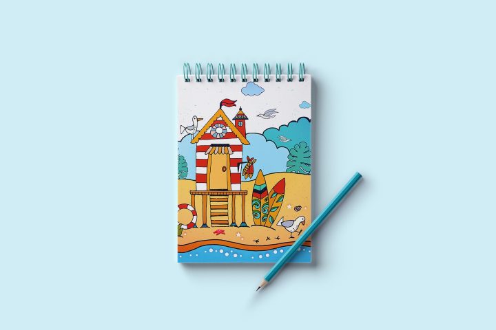 Beach Hut Free Vector Illustration