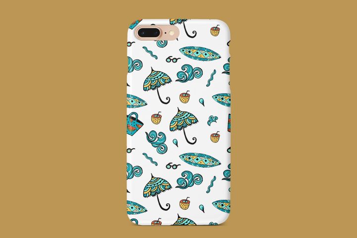 Beach Vector Free Pattern