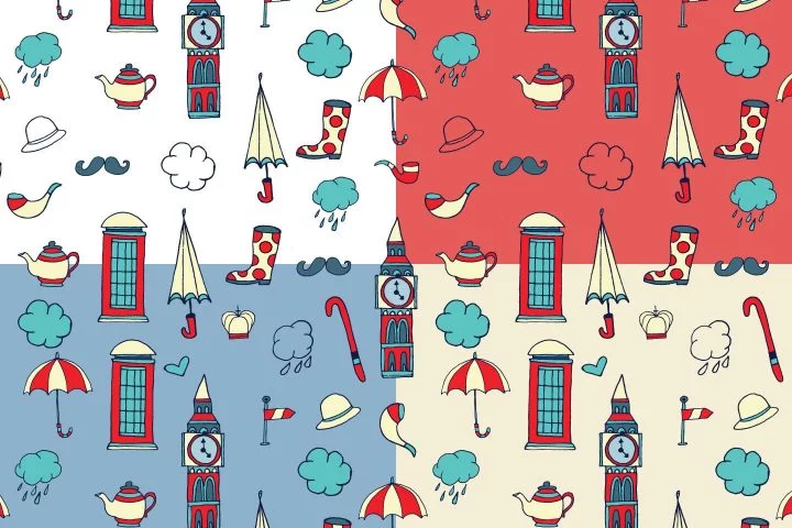 Great Britain Vector Free Pattern