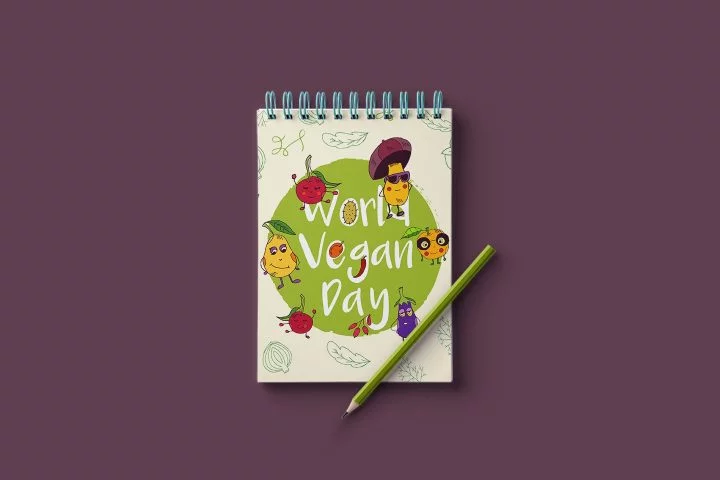 World Vegan Day Free Vector Illustration