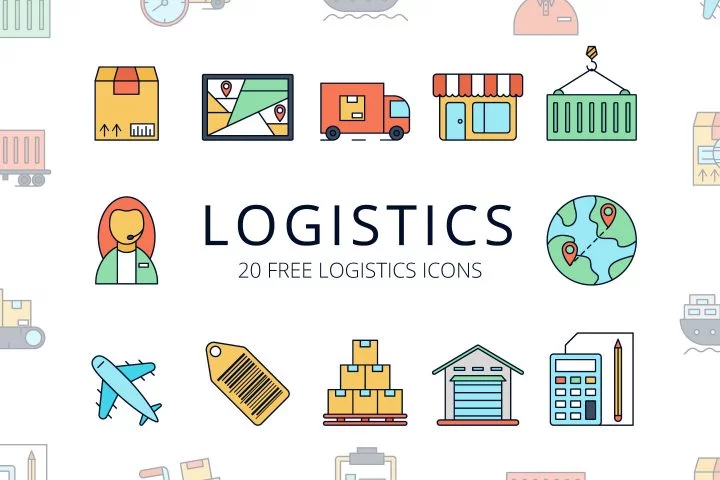 Logistics Vector Free Icon Set
