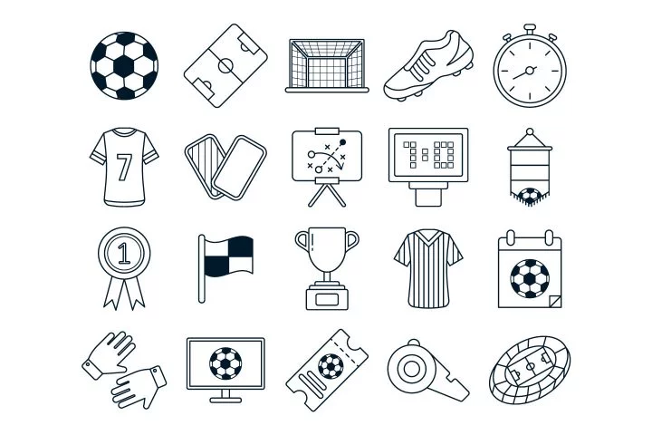 Soccer Vector Free Icon Set