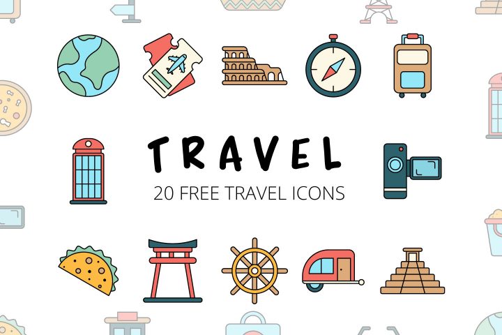 Travel Vector Free Icon Set