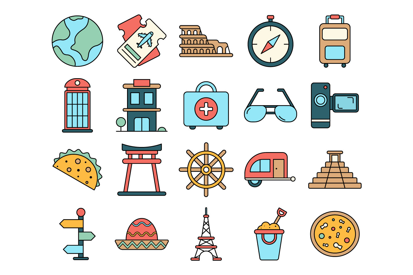 travel vector images free