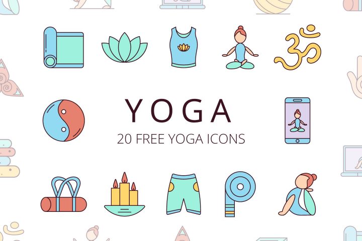 Yoga Free Vector Icon Set
