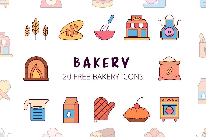 Bakery Vector Free Icon Set