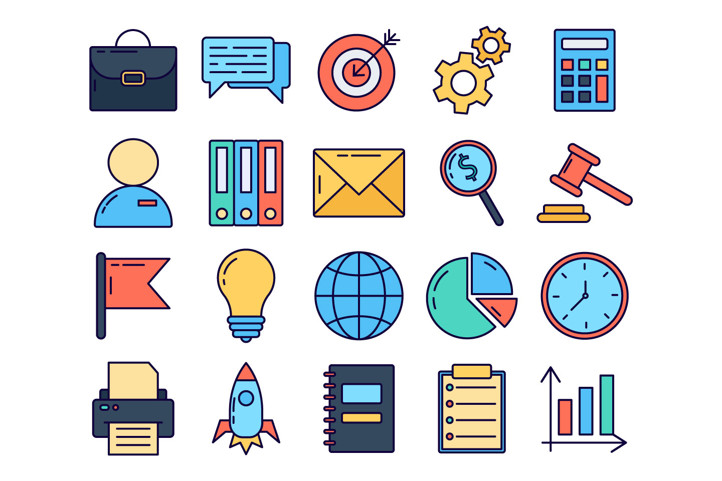 Business Vector Free Icon Set