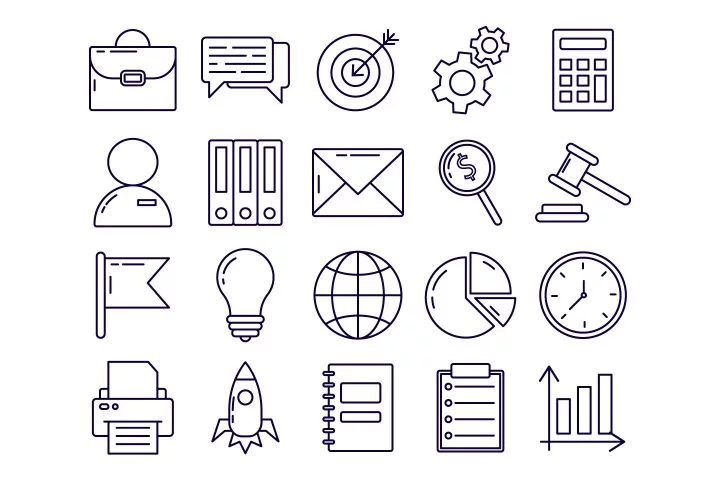 Business Vector Free Icon Set